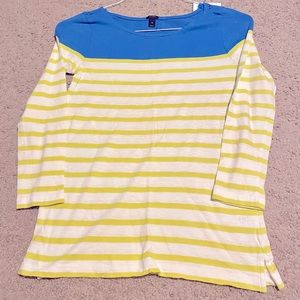 J. CREW 3/4 SLEEVE TOP